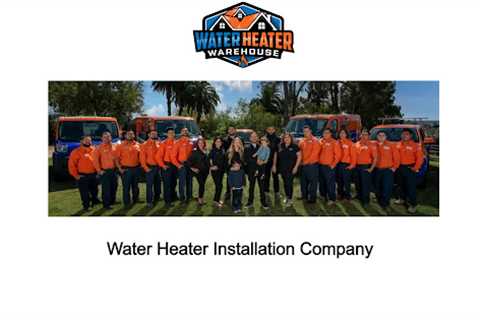 Water Heater Installation Company