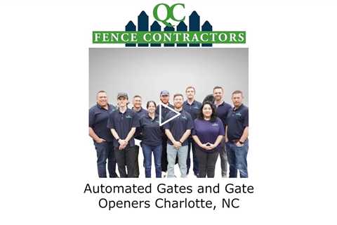 Automated Gates and Gate Openers Charlotte, NC - QC Fence Fence Contractors