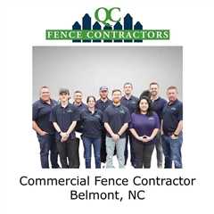 Commercial Fence Contractor Belmont, NC - QC Fence Contractors Belmont NC