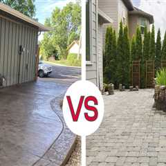 Paver vs. Stamped Concrete: Choosing the Best Driveway Material for Your Home