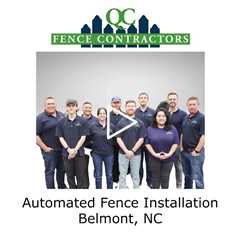 Automated Fence Installation Belmont, NC - QC Fence Contractors