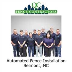 Automated Fence Installation Belmont, NC