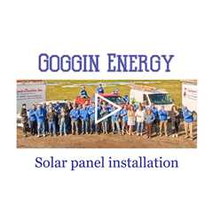 Solar panel installation - Goggin Energy