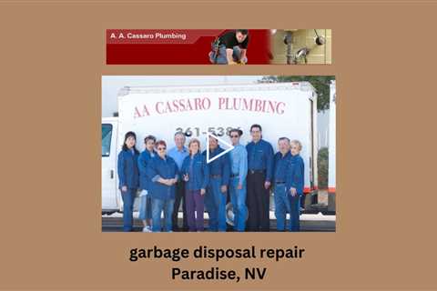 garbage disposal repair Paradise, NV - A A Cassaro Plumbing Co