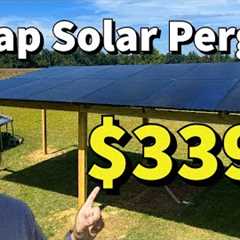 Cheapest DIY Solar Pergola Build Ever - With Sirius 415 Watt Solar Panels