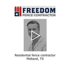 Residential fence contractor Midland, TX - Freedom Fence & Services