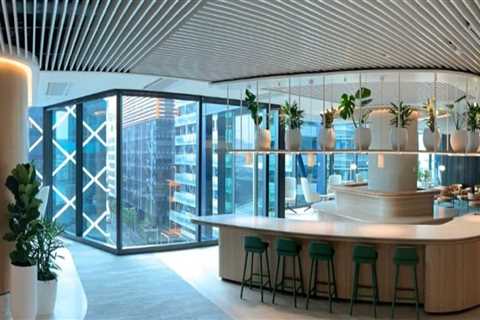 Office Window Tinting Service Benefits For Natural Stone Building Materials In Modern Perth..