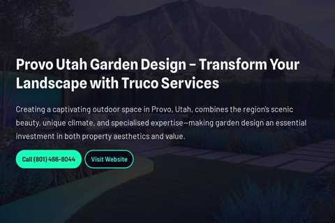 Provo Utah Garden Design – Transform Your Landscape with Truco Services