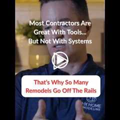 Contractors arent good with organization and running a business