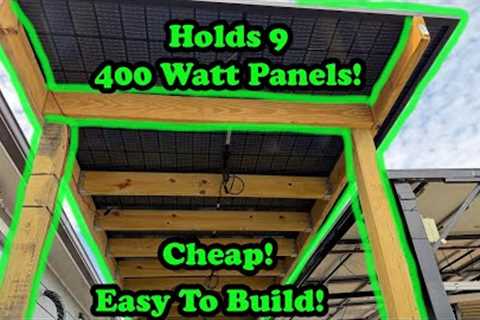 Solar Panel Pergola For Mounting Solar Panels!  Hyperion By Runergy 400W Panels