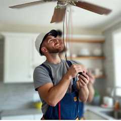 Ceiling fan wiring repair Mystic CT · Wednesday, Jan 7 📸