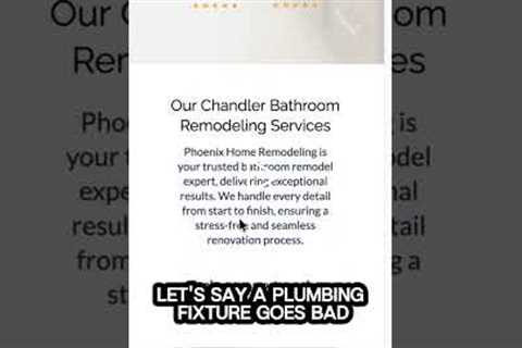 Who is the best bathroom remodeling company in Chandler? | 602-492-8205 Phoenix Home Remodeling
