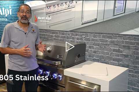 Mont Alpi 805 Stainless Series Grill Island Overview